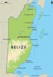 Belize Map Physical