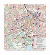 Detailed tourist map of central part of Hannover city | Hannover ...