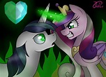 Cadence [Queen Chrysalis] and Shining Armor by Jack-Pie on DeviantArt