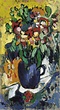 Jarrón azul con flores - Vlaminck, Maurice De. Museo Nacional Thyssen ...