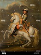 LOUIS XIV (1638-1715) KING FRANCE ON HORSEBACK DURING SIEGE BESANCON ...