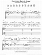 Don't Look Back In Anger sheet music for guitar (tablature) (PDF)