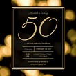 Free, printable custom 50th birthday invitation templates | Canva