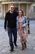 Julia Sawalha's scooped up for a kiss by her handsome new beau Luke ...
