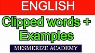 100 examples of clipped words - zoomterra