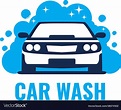 Car wash logo on light background clean Royalty Free Vector