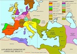 Geografía e Historia: 2º ESO. Mapas. Invasiones-Reinos Germánicos