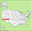 Malibu location on the U.S. Map - Ontheworldmap.com