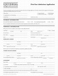 Harvard University Admission Application Form - Admission Form