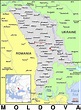 Moldova country map - Map of Moldova country (Eastern Europe - Europe)