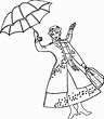 mary poppins coloring pages 1 | Educative Printable