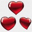 Three hearts on blue background, Red Hearts, love, heart, sticker png ...