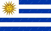 Bandera de uruguay. ilustración vectorial | Vector Premium