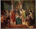 The Baptism of Duke Borivoj I, of Bohemia (c.852-c.889) by Saint ...