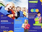 Tri-fold School Brochure Template | School brochure, Information poster ...