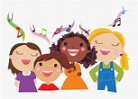 Children S Choir Clipart - Children Singing Clipart, HD Png Download ...