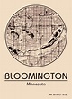 Karte / Map ~ Bloomington, Minnesota - Vereinigte Staaten von Amerika ...