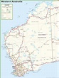 Large detailed map of Western Australia with cities and towns ...