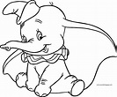 Dumbo Cute Coloring Pages 2 | Wecoloringpage.com