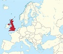 Regno Unito (UK) sulla mappa del mondo: paesi circostanti e posizione ...