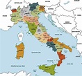 Mapa de Italia - datos interesantes e información sobre el país