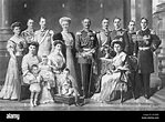 Emperador alemán Guillermo II o Guillermo II, 1859 -1941, con su esposa ...