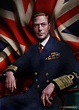 Colorize and stylized photo of King George VI, the reigning monarch of ...