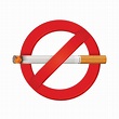 señal de no fumar cigarrillo realista 1991920 Vector en Vecteezy