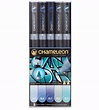 Set De Plumones Chameleon 5 Tonos De Azul - $ 1,150.00 en Mercado Libre