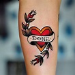 10 Inspiring Heart Tattoos | Traditional heart tattoos, Tattoo styles ...