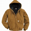 Carhartt Men's Duck Active Jacket - Thermal-Lined, Brown, Large ...