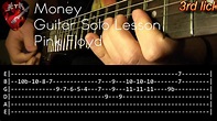 Money Guitar Solo Lesson - Pink Floyd (with tabs) - YouTube