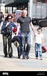 Jennifer Connelly and Paul Bettany pick up their children, Kai and ...