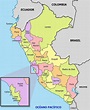 ⊛ Mapa del Perú 🥇 Político & Físico Con Nombres Para Imprimir 2022