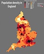 Population density in England [OC] : r/MapPorn