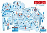 Monza City Map on Behance