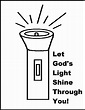 Let Your Light Shine Coloring Page | Preschool bible lessons, Let your ...