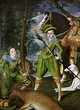 Retrato de Enrique Federico Estuardo, Príncipe de Gales (centro), y ...