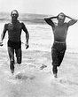 Cary Grant and Randolph Scott frolic in the ocean, c. 1930s. | Los ...