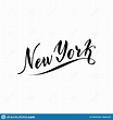 Texto Tipográfico De Nova Iorque Faixa De Viagem Design De Fonte Com ...