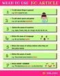 Articles in Grammar: Useful Rules, List & Examples