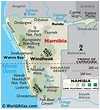 Mapas de Namibia - Atlas del Mundo