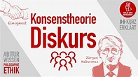 Konsenstheorie, Diskurs, Jürgen Habermas - einfach erklärt - Abitur ...