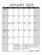 2023 Calendar Printable Monthly - 2023Calendar.net