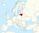 Grande mapa de ubicación de Lituania | Lituania | Europa | Mapas del Mundo