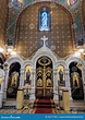 Interior of a Russian Church in Geneve, Switzerland Stock Image - Image ...