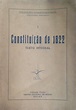 Constituição de 1822 (Texto Integral) - Livraria Alfarrabista Fernando ...