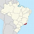 Estado do Rio de Janeiro mapa - Mapa do Estado do Rio de Janeiro (Brésil)