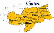 Südtirol Karte Regionen | Karte