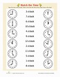 1st Grade Clock Worksheet Printable